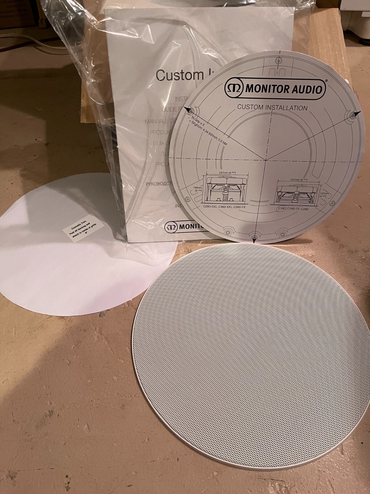 Monitor AudioNEWpair (2) of “in ceiling” speakershighest quality C180 eBay