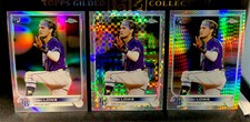 2022 Topps Chrome Josh Lowe Xfractor RC Rookie Rays + Prism + Base Refractor