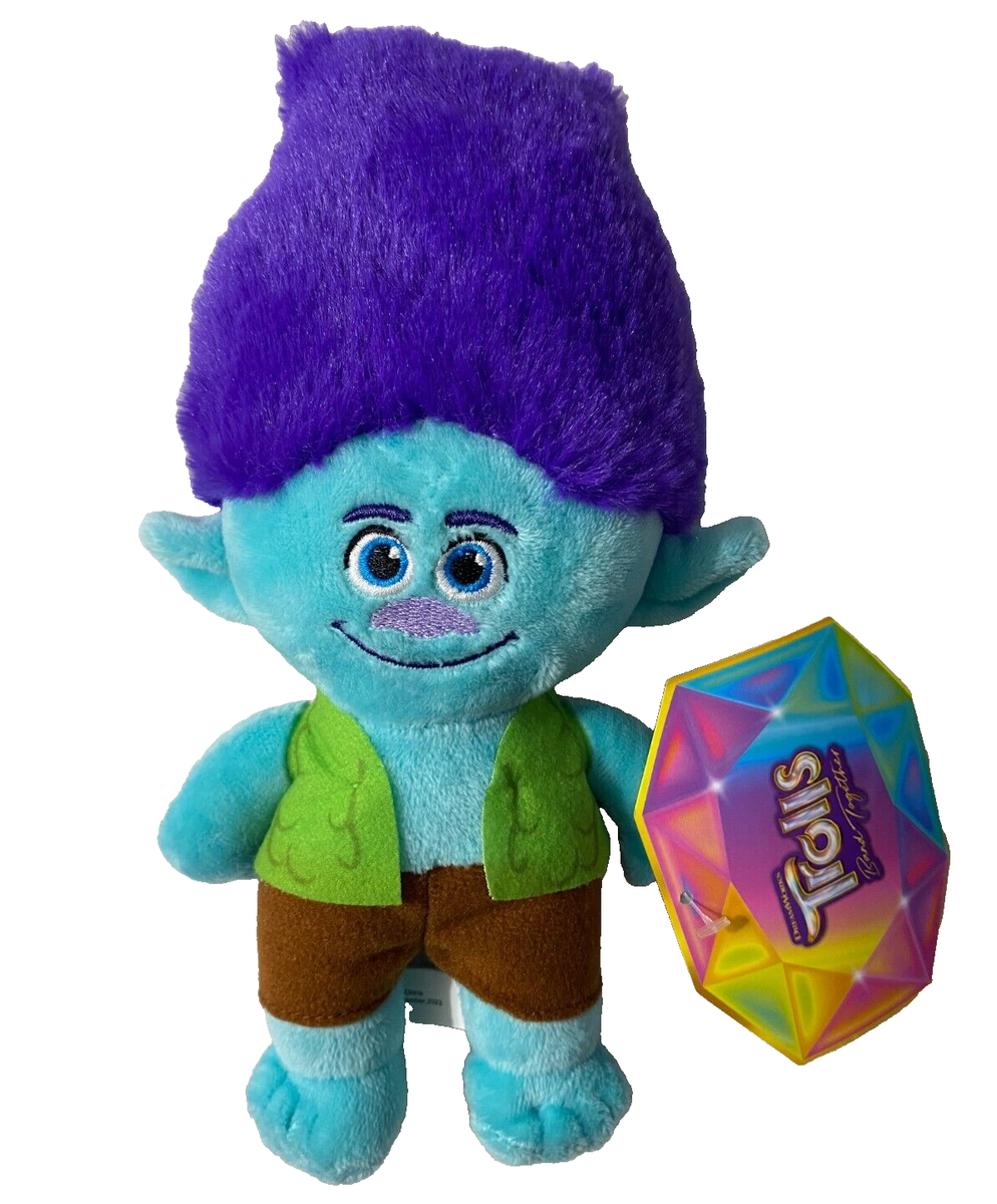 Set of 2 Trolls Band Together Plush Toys Branch & Poppy 9 inch