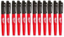 (12-Pack) Inkzall Jobsite Permanent Marker, F...
