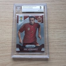 Panini Prizm World Cup Soccer 2014 #180 Xavi Hernandez BGS 9 PSA 
