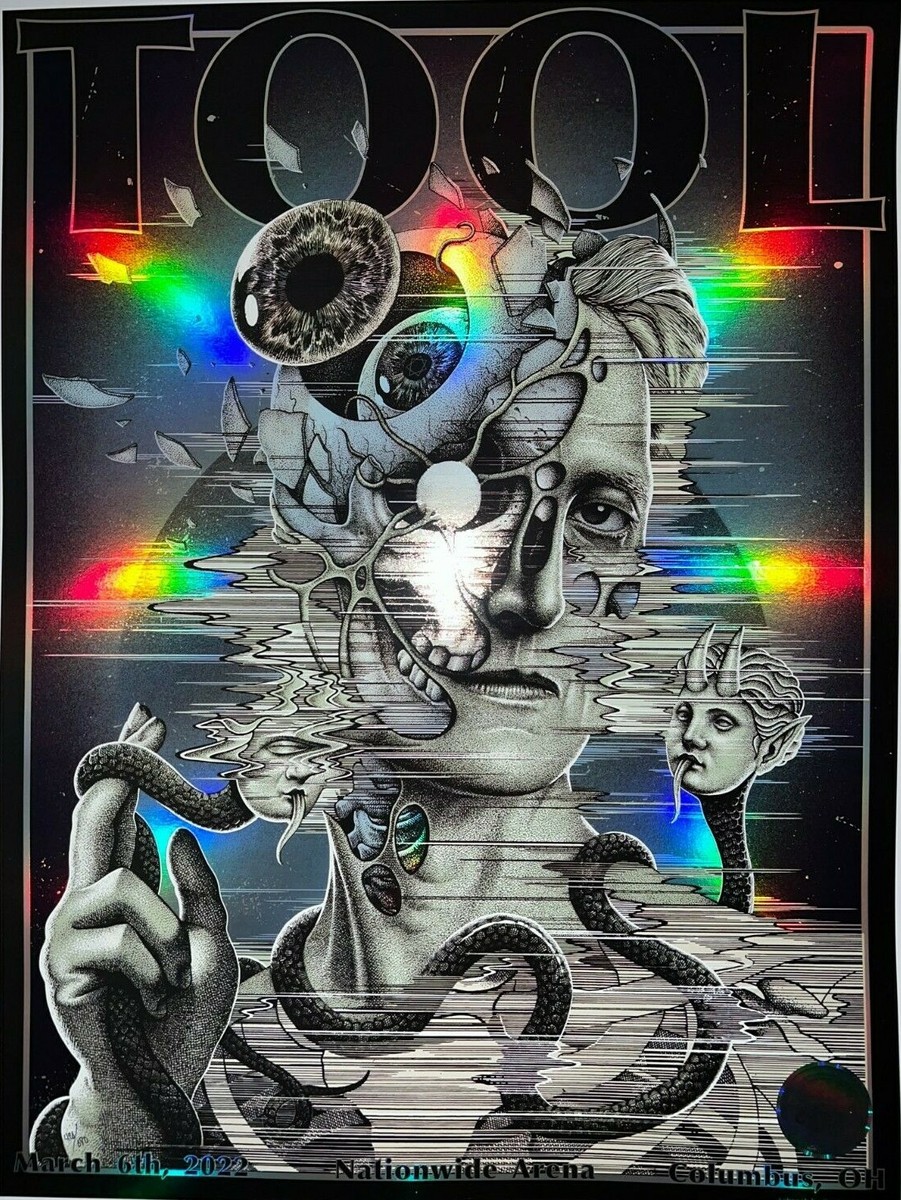 2022 TOOL COLUMBUS POSTER CONCERT TOUR 3/6/22 PAUL JACKSON