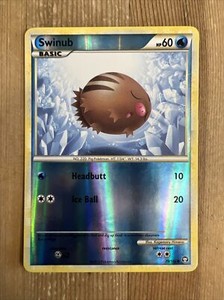 Swinub 79/102 HS Triumphant REVERSE HOLO NM Pokemon