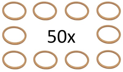 50 Stück Kupferringe Scheibe Unterlegscheibe U-Scheibe 27x32x2 mm DIN7603  FormA