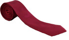 Mazeys Mens Skinny Plain Burgundy  Tie …