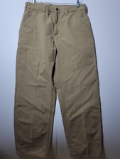 Carhartt B11 BRN Mens 36x34 Duck Work Dungaree Fit Brown Carpenter Pants EUC 