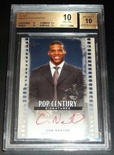 #18/25 Cam Newton Auto BGS 10 Pristine 10 Autograph Rc Silver 2011 Rookie Signed