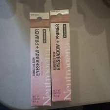 2 Neutrogena Sensitive Skin Eyeshadow+Primer Rose Gold .22oz - NEW