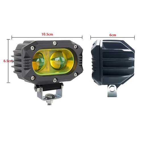 Motorcycle LED Headlight Fog Lamp Lens Auxiliary Waterproof Motorbikes Universal - Picture 8 of 13