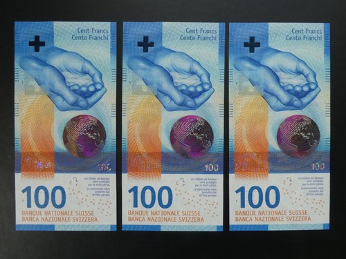 1No. 2017 SWITZERLAND 100 FRANKEN BANKNOTE FRESH ORIGINAL UNC