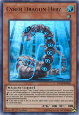 CYBER DRAGON HERZ *** 1ST EDITION SUPER RARE MP19-EN086 YUGIOH! | eBay