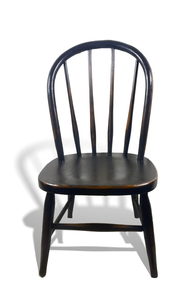 Antigua silla de madera Heywood-Wakefield con respaldo de arco para niños de 26" c. 1920 Foto 2 de 4