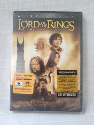 The Lord Of The Rings The Two Towers Widescreen 2 Disc Sealed DVD Orlando Bloom