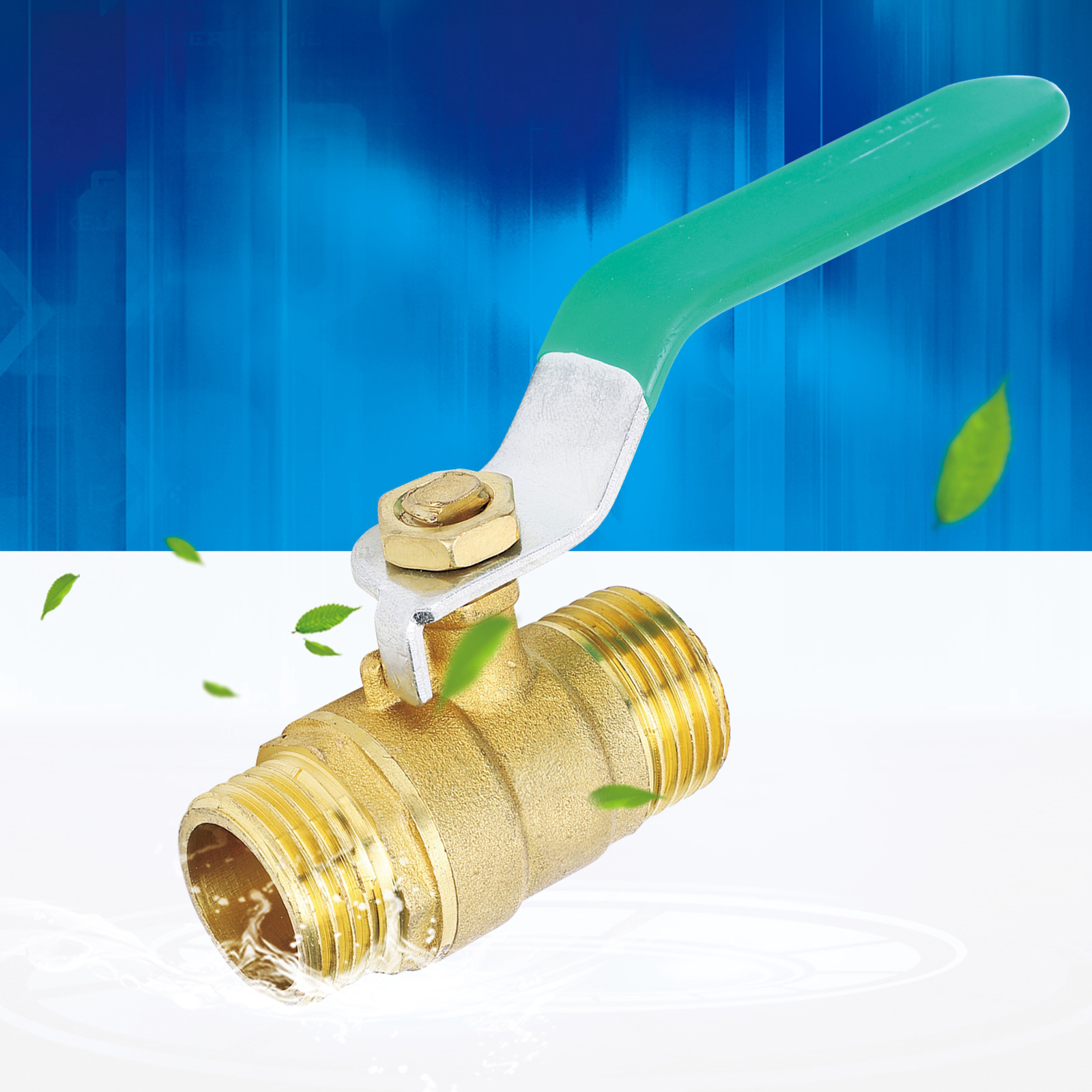 3Pcs Ball Valve Dual Male 1/2in Thread Switch Water Pipe Brass Shut Off  Valve | eBay