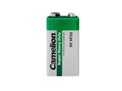 5 x Camelion Super Heavy Duty 9V Block E Block Zink Kohle Batterie in Folie 