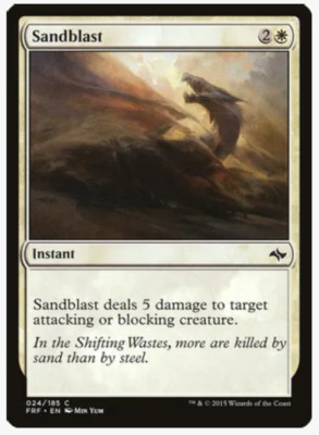 Magic the Gathering Sandblast (x4) PLAYSET MtG Fate Reforged NM/LP