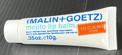 10 Cane Rum Malin + Goetz Mojito Scented Lip Moisturizer Tube - New