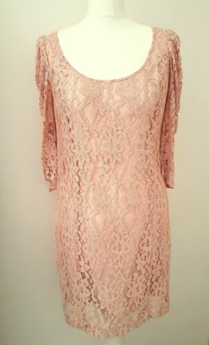 lipsy cowl back bodycon dress New Lipsy Cowl Back Bodycon Dress with Sparkle Detail Uk 14 RRP 55