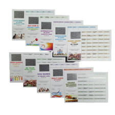 10 x 40 Square Fundraising Scratch Cards Assorted Styles  Huge Profit Potential