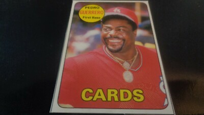 1990 Baseball Card Magazine #23 Pedro Guerrero - St. Louis Cardinals -  EX