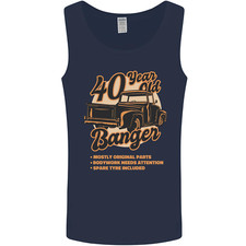 40 Year Old Banger Birthday 40th Year Old Mens Vest Tank Top