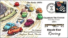 Scott 3187n 33 Cents Stock Car Racing Collins Hand Painted FDC
