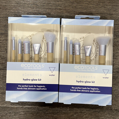 Lot of 2 EcoTools Limited Edition Elements Hydro-Glow Kit 5 pc x 2 Sets