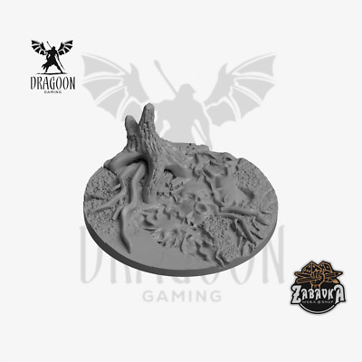 Land of Ghosts 50mm Base Topper For 28mm Scale Tabletop Wargames & Miniatures