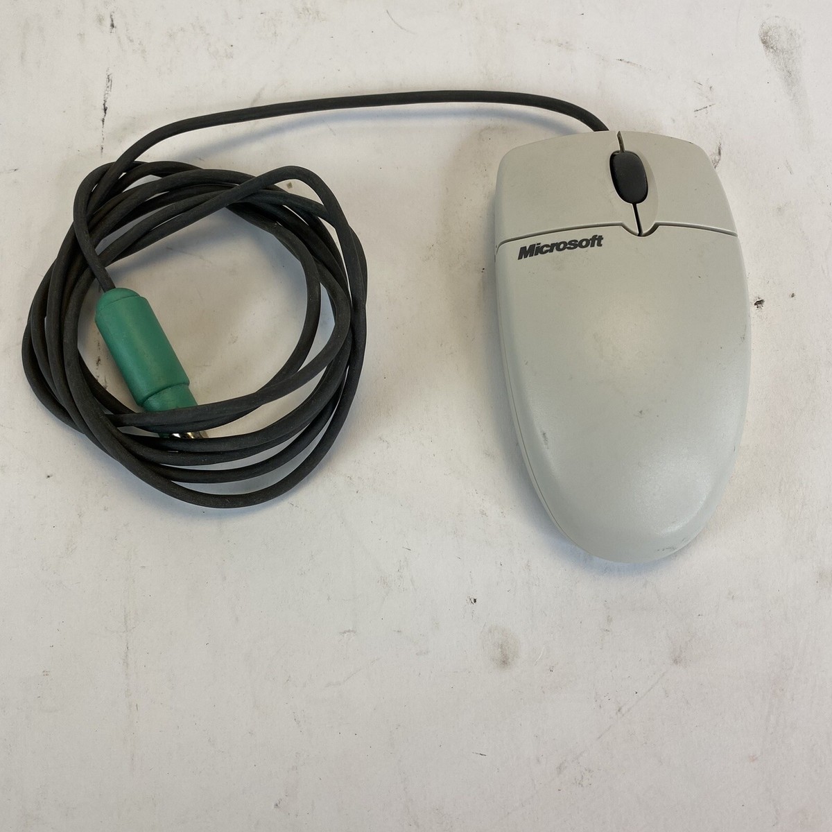 Vintage Microsoft Wheel Mouse 3.0 PS/2 X05-95266 83351-576 Vintage Microsoft Wheel Mouse 3.0 PS/2 X05-95266 83351-576