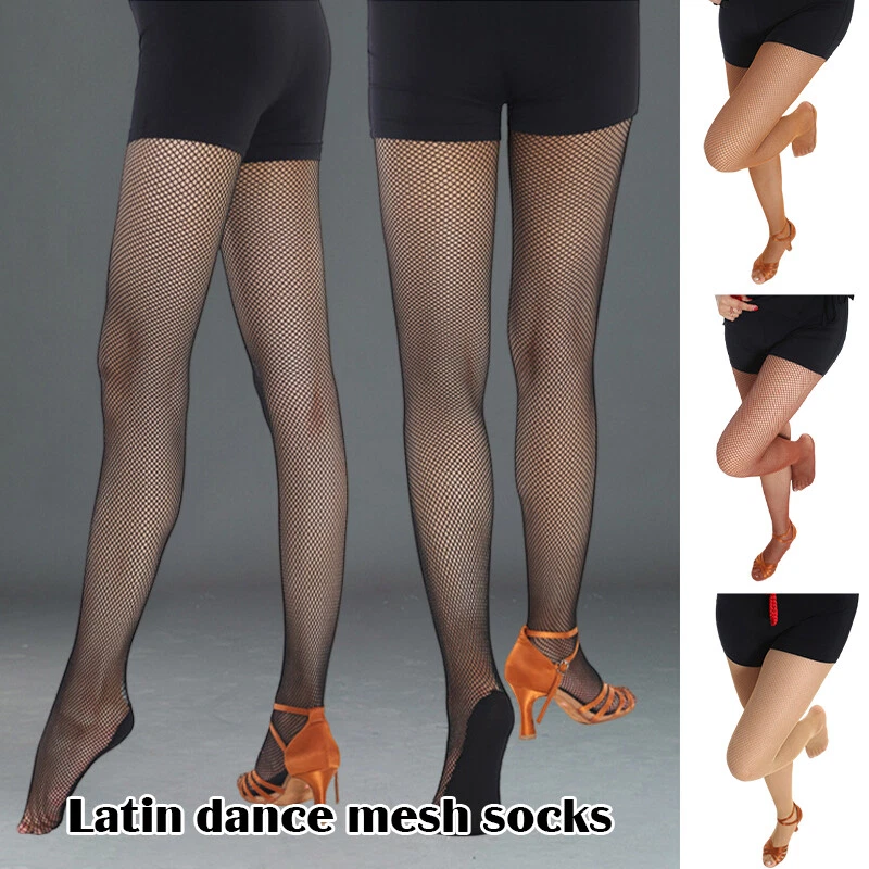 Women Dance Stockings Fishnet Tights Professional Latin Dance Pantyhose Stocking - Image 2 of 4