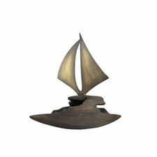 Decorative Ship Model Artistic Craftsmanship Modern Boat Figurine for Bookshelf