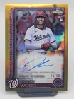 2025 Topps Chrome Update Debut Auto - James Wood #CRDA-JWO Gold /50