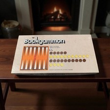 Vintage 1973 Whitman Board Game Backgammon Set Complete Made in USA