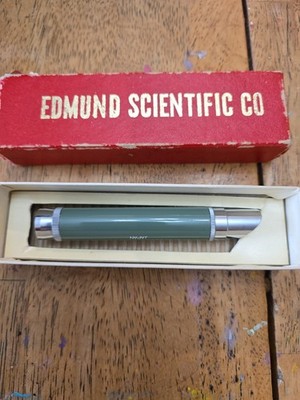 Vintage Edmund Scientific 50X Direct Measuring Pocket Microscope W/Orig. Manual