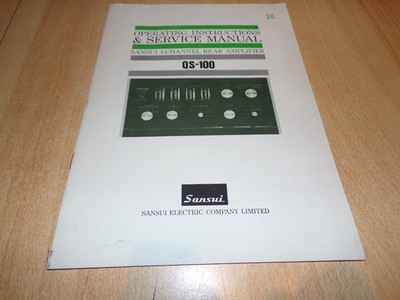 bedienungsanleitung et service manual QS-100