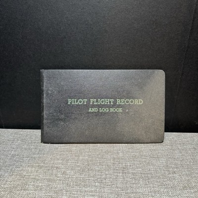 Vintage 1960 Pilot Flight Log Book Aero Products Aviation Memorabilia