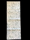 Table Runner 13x72in Woven Polyester Green Leaves Stems greenery