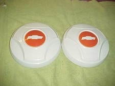 Chevy 1964-66 Truck Dog Dish Bowl Pair Hubcaps 10.5 Very Nice Nub Slum Caps