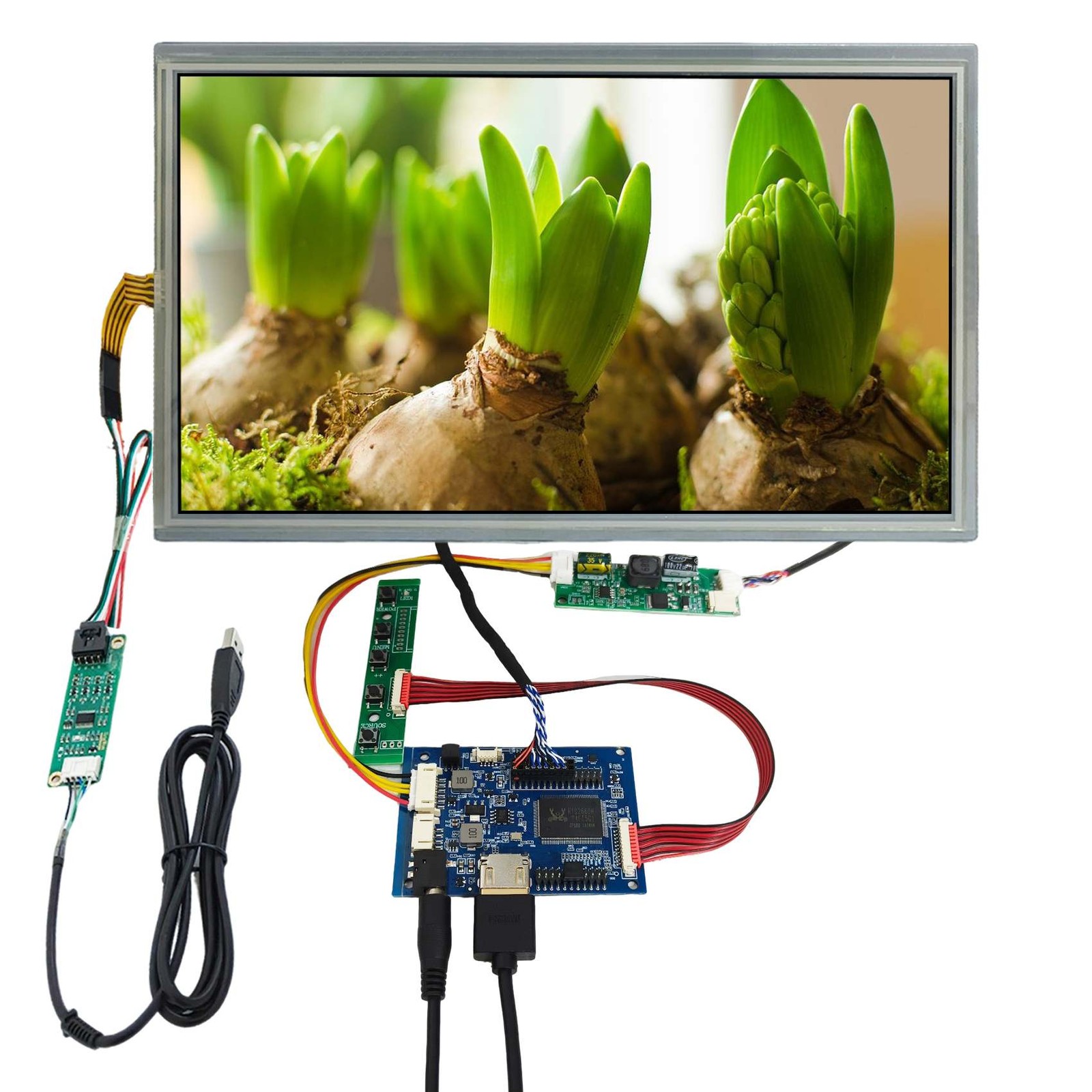 H/D Board,14.1 Inch AA141TC01 1280x800 LVDS  4Wire Resistive Touch LCD Screen