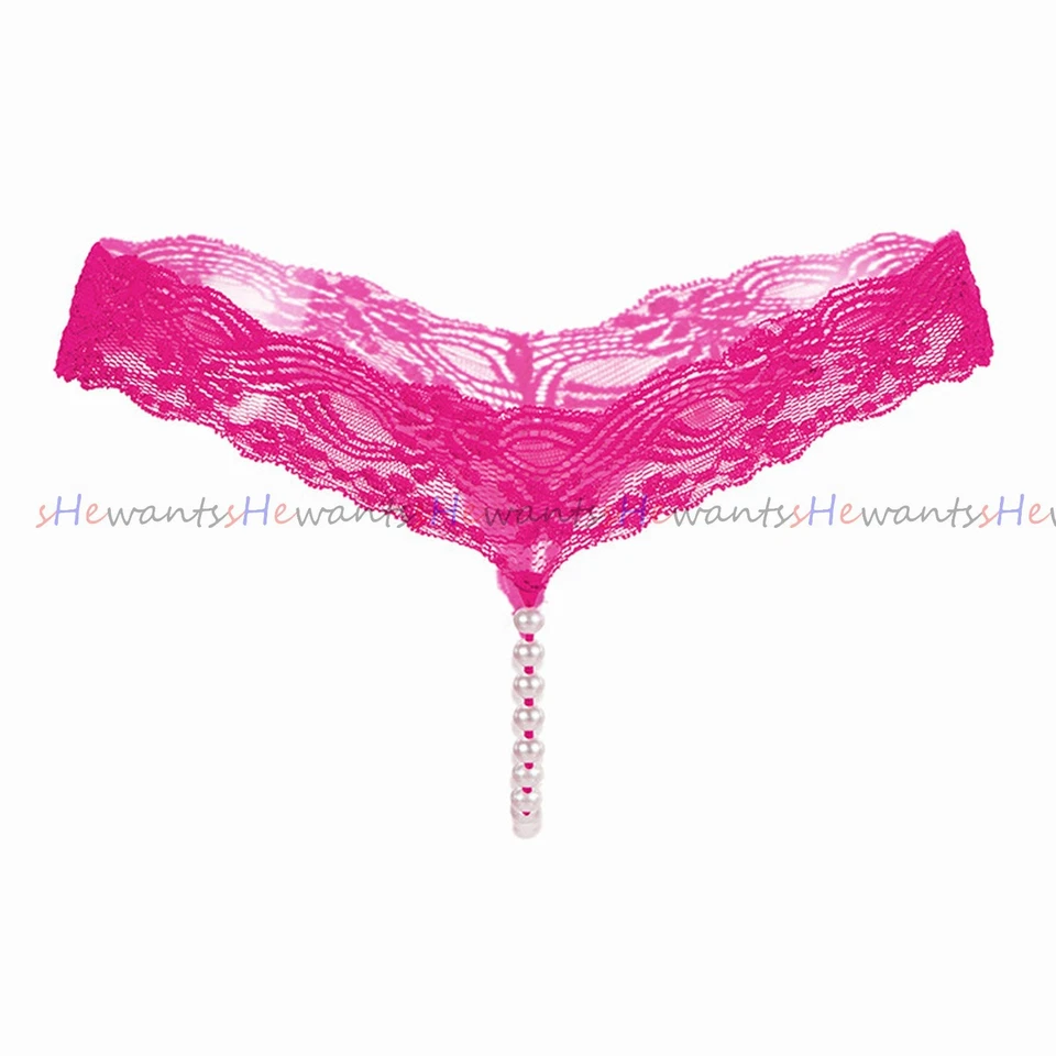 String offen XS-L ouvert Perlen sexy Porno geiler Stringtanga Slip Tanga Hipster - Bild 4 von 4