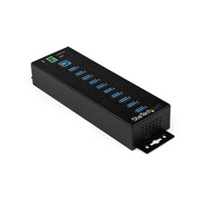 Startech HB30A10AME 10 PORT USB 3.0 HUB METAL TAA INDUSTRIAL MOUNTABLE HEAVY DUT