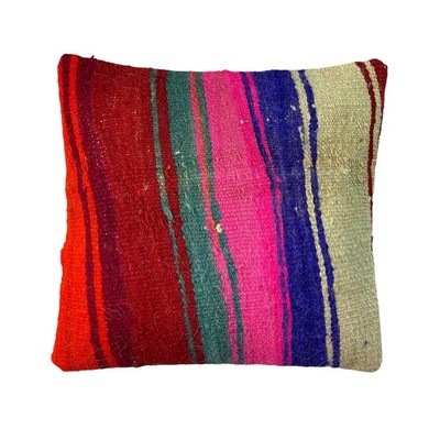 Unique Kilim Pillows,T urkish Kilim Pillow,16'×16' Funda De Cojín Kilim