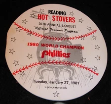 1980 Philadelphia Phillies ChampionshipBanquet Program,Signed Schmidt,Rose,Kalas