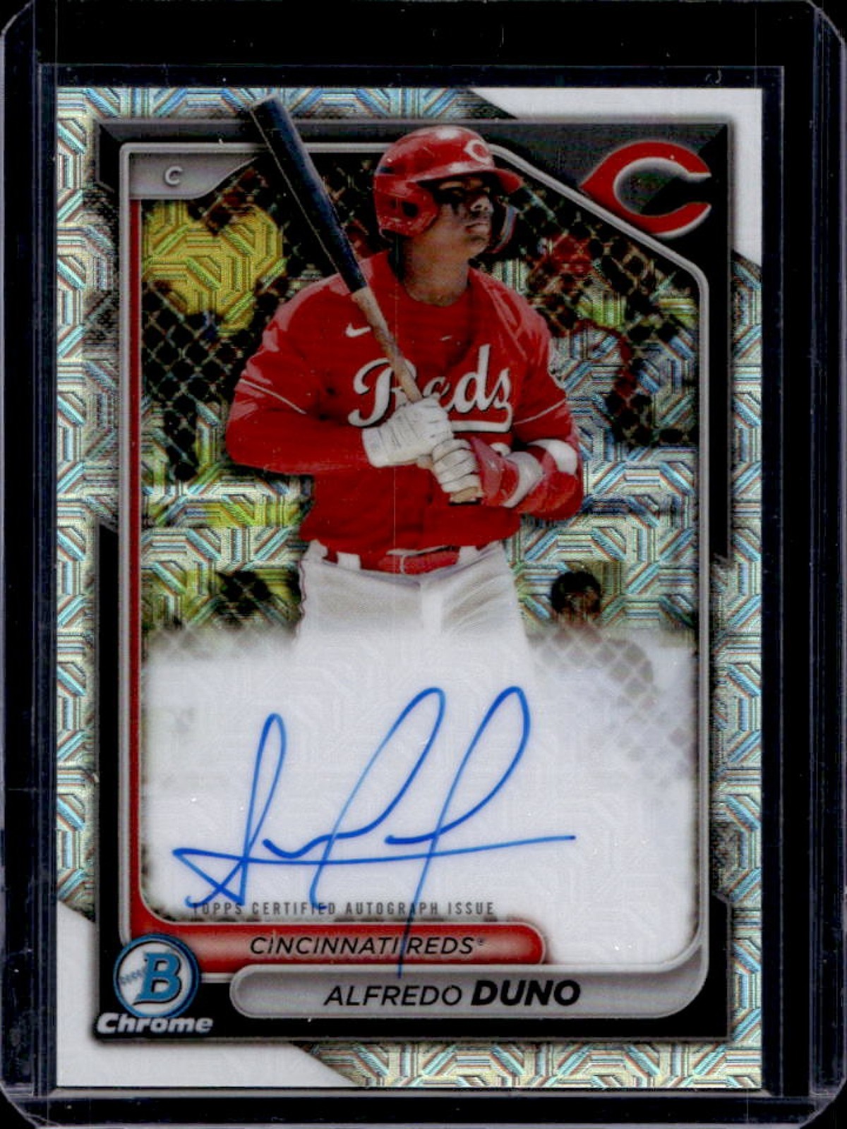 2024 Bowman Mega Box Alfredo Duno Prospect Auto Refractor #BMA-AD Reds