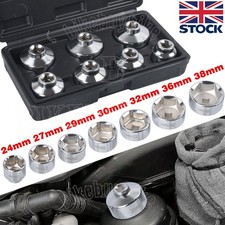 Oil Filter Cap Removal Remover Wrench Tool Socket Set 7pc 24mm - 38mm 3/8“ Drive