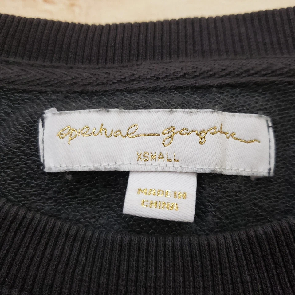 Spiritual Gangster Sweatshirt Womens XS Black Trust Your Magic Star Cropped - Image 4 of 4