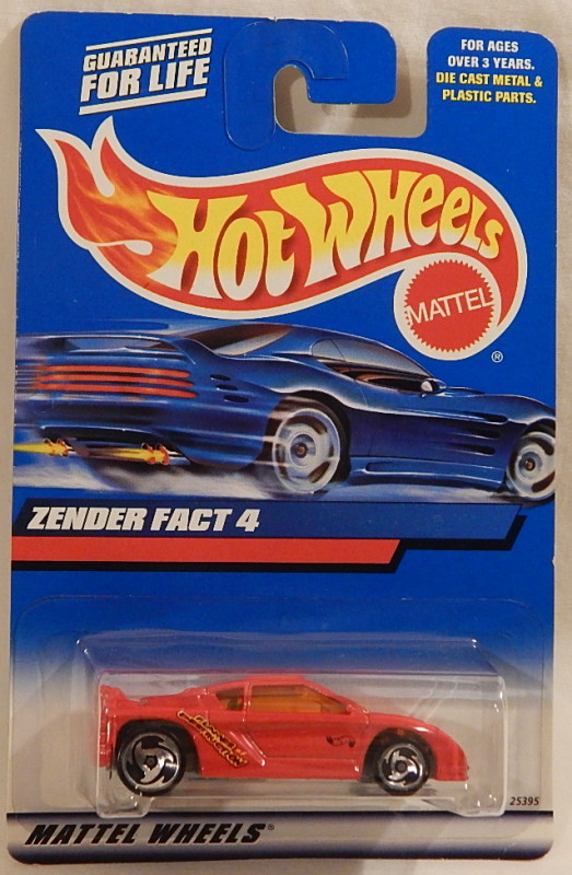 Zender Fact 4 Concept Sports Car Hot Wheels 2000-208 Mainline Retired 2009