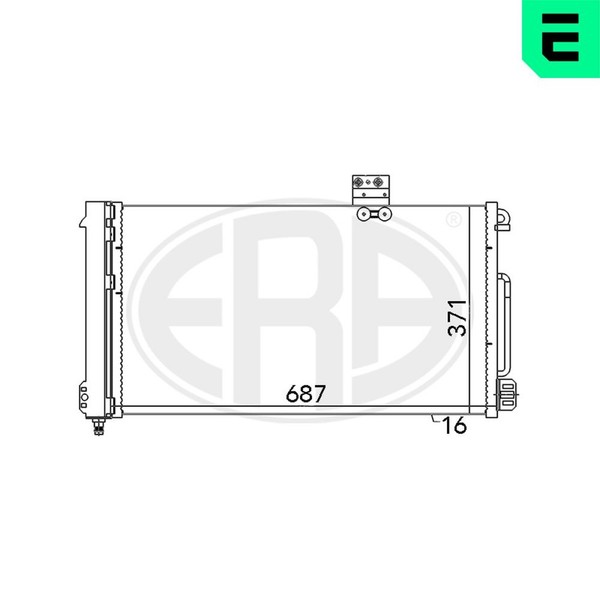 Kondensator Klimaanlage ERA 667050 FüR Mercedes Klasse W203 Model S203 CL203 CLK-image