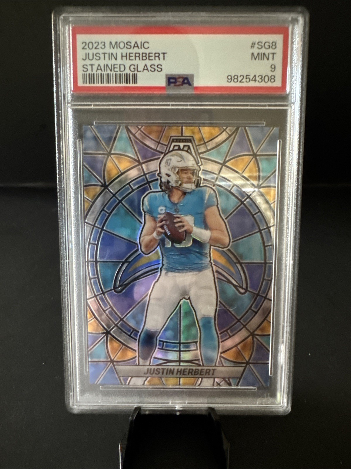 2023 Panini Mosaic - Stained Glass Justin Herbert #SG-8