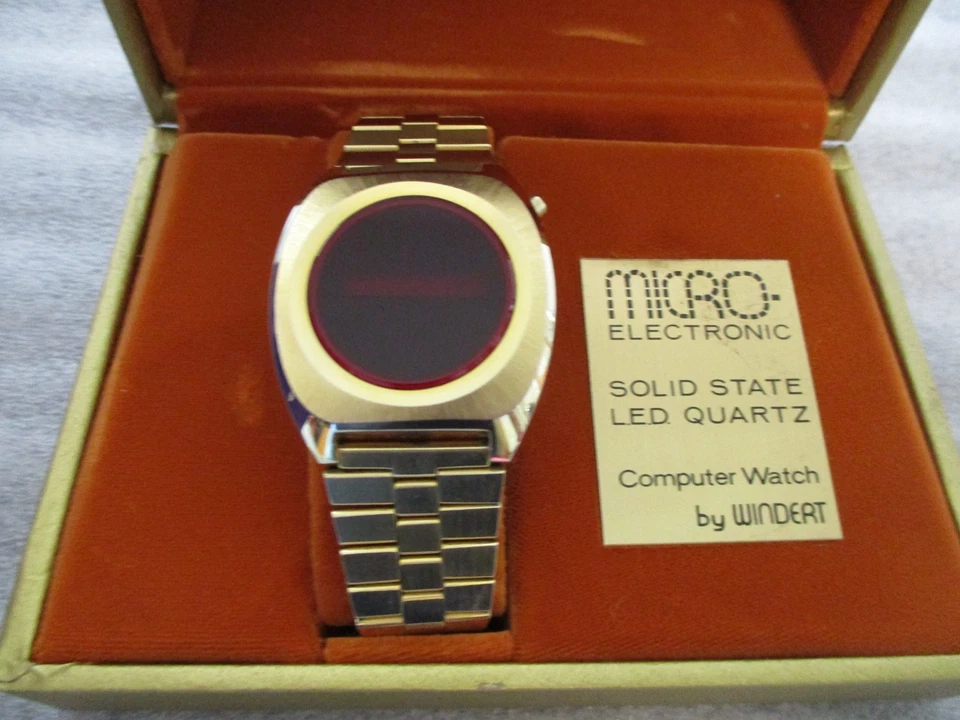 LOTE VINTAGE RELOJES HAMILTON+MICREL(con CAJA)+COMPU HOMBRE LED ROJO (3) - REPUESTOS/REPARACIÓN Foto 4 de 4